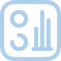Blue, animated icon of VDO Fleet Services.